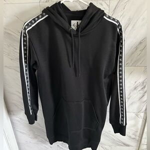 Calvin Klein S sweatshirt dress with hood and pocket